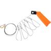 Abaodam Clip per Pesca in Acciaio Inossidabile per Pesci Vivi Fune in Acciaio da 5 Metri, Accessorio Versatile per Pesca Ricreativa e Kayak Resistente All'acqua Salata