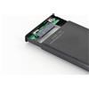 DIGITUS DA-71104 - Contenitore di archiviazione con visualizzazione dei dati - 2,5" (6,4 cm) - SATA 3Gb/s - USB 2.0 - Nero