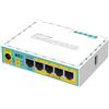 Mikrotik hEX PoE lite router via cavo Fast Ethernet Bianco