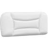 vidaXL Cuscino per testiera bianco 90 cm in Pelle finta