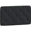 vidaXL Cuscino per testiera nero 80 cm in velluto