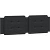 vidaXL Cuscino testiera "Zadar" Nero 160 cm Pelle finta