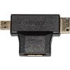 Link&Bikini Link Accessori LKADAT57 adattatore per inversione del genere dei cavi HDMI A Micro-HDMI, Mini-HDMI Nero