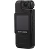 UKCOCO Fotocamera Sportiva Portatile Clip-on, Videocamera Tascabile Indossabile, Abs, 4k Uhd, Visione Notturna Infrarossi, Nera, per Escursioni e Esplorazioni All'aperto