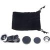 Gissroys Videocamera mobile grandangolare obiettivo macro lenti occhio clip portatile fotocamera clip 3 in 1 Fisheye