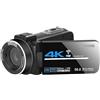 CCZRD 4K Streaming Videocamera Digitale Webcam Wifi For La Fotografia Visione Notturna A Raggi Infrarossi Outdoor 56MP Vlog Recorder Cattura Facilmente Momenti Meravigliosi(32G SD Card,Set 1)