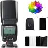 PHOTOOLEX GN58 ETTL Fotocamera Flash Speedlite con Display LCD, 12 Filtri Colori e Telecomando TTL M S1 S2 Modalità Guida 58 5600K Compatibile con Sony Alpha A7 A9 A6000 ZV-E10 Serie
