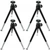 TOVINANNA 4 Pezzi Mini Treppiede Telescopico per Telefono e Fotocamera in Alluminio e Plastica, Supporto a Tre Posizioni per Fotografia da Tavolo