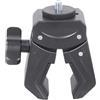 HOOLRZI Clip di montaggio con filettatura da 1/4, morsetto regolabile da 15-45 mm per action camera sul manubrio morsetto per fotocamera treppiede