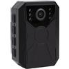 Dpofirs Telecamera Indossabile con WiFi, Registratore Video Portatile 1080P con Visione Notturna, Scheda di Memoria da 32 GB e Obiettivo Grandangolare for Sport All'aperto e Sicurezza (BLACK)
