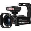 DIGNIFE Videocamera, Video Camera Camcorder WiFi Night Vision Z63 Full HD Vlogging With Ir Light 3 2GB Memory Card, For Vlog Recording
