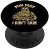 Fun Fact I Don't Care Meme Divertente detto sarcastico fatto divertente che non mi interessa PopSockets PopGrip Adesivo