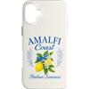 Amalfi Coast Italian Summer Lemons Desig Custodia per iPhone 16 Plus Costiera Amalfitana Italiana Estate Italia Limoni