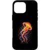 Jelly Fish Designs Custodia per iPhone 16 Pro Max Fiamma Medusa Vita Oceano Biologia Marina Fauna Selvatica Arte