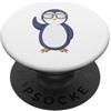 nerd nerdy geek math computer Science la Pinguino con occhiali Nerd PopSockets PopGrip Adesivo