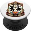 Jimbeels SWING STEP SOCIAL Ballo Coppia Serata Ritmo PopSockets PopGrip Adesivo