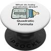 MathWare Divertente bambino parabola bere formula quadrata insegnante di matematica PopSockets PopGrip Adesivo
