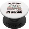 Cozy Cat Reader Collection Basta leggere in pace Kawaii Cat Bookworm PopSockets PopGrip Adesivo