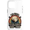 Lakelandwholesale1 Shirt Company Custodia per iPhone 16 Pro Plutone Never Forget 1930 2006 Retro Astronomia Grafica