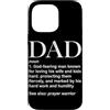 Christian Dad Religious Papa Father's Da Custodia per iPhone 14 Pro Max Cristiano Papà Definizione Dio Temendo Uomo Preghiera Guerriero