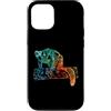 ROOTED WILD SOUL painted rainbow animal Custodia per iPhone 12/12 Pro Simpatico disegno colorato di lemuro Lemure Madagascar