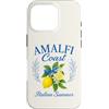 Amalfi Coast Italian Summer Lemons Desig Custodia per iPhone 16 Pro Costiera Amalfitana Italiana Estate Italia Limoni
