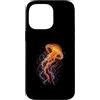 Jelly Fish Designs Custodia per iPhone 14 Pro Max Fiamma Medusa Vita Oceano Biologia Marina Fauna Selvatica Arte