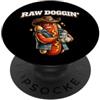 Funny Hot Dog Dog In Me Grill Party Good Raw Dogin Vintage Hot Dog Maestro della Griglia Regalo PopSockets PopGrip Adesivo