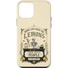 Halloween Lemon Bones Custodia per iPhone 12 mini Gothic Dark Humor Citazione Limone Skeleton Market Mood