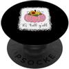 It's Fall Y'all Halloween Bleached Pumpk It's Fall Yall Halloween Sbiancato Zucca Rosa Buffalo Plaid PopSockets PopGrip Adesivo