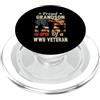 Grandson Of A WWII Veteran World War 2 V Orgoglioso nipote di un veterano della seconda guerra mondiale veterano veterinario della seconda guerra mondiale PopSockets PopGrip per MagSafe