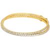 Michael Kors - Bracciale doppio Premium Kors Brilliance in ottone tonalità oro da donna, MKJ8359CZ710