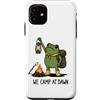 Funny Frog Meme Camping Humor Gifts Men Custodia per iPhone 11 We Camp At Dawn Frog Funny Frog Meme Camping Outdoor Amante
