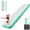 VEVOR Tappetino Gonfiabile per Ginnastica Lunghezza 4 m Colore Verde Menta con Pompa Elettrica, Spessore 20 cm, Carico max 200kg, per Palestra Spiaggia Parco, Esercizio di Yoga Cheerleading Acrobazie