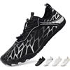 Woflebel Scarpe da Scoglio Uomo 40 Scarpette da Scoglio Barefoot Shoes Nero Argento