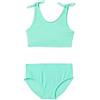 Amazon Essentials Set Bikini Due Pezzi con Fiocco Bambine e ragazze, Verde Menta Brillante, 2 anni