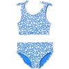 Amazon Essentials Set Bikini Due Pezzi con Fiocco Bambine e ragazze, Blu Ditsy Floreale, 4 anni