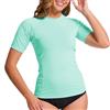 MEETWEE Camicie da Donna T-Shirt a Maniche Corte Atletico Casual Top Quick Dry UPF 50+, Protezione dai Raggi UV Corsa Nuoto Surf Allenamento Yoga Sun Tee Shirt, Rashguards