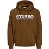 JACK & JONES Sweat Hood BF Jjyuki-Felpa con Cappuccio Uomo