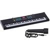 Mumusuki 61 Tasti Tastiera Multifunzione Pianoforte, Strumento Elettrico Dispositivo Karaoke Portatile con Microfono Cavo USB Strumento Musicale