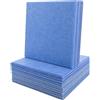 HIJNXG Confezione da 18 pannelli fonoassorbenti in schiuma fonoassorbente, 30,5 x 30,5 x 0,9 cm, in fibra di poliestere ad alta densità, riduzione del rumore, autoadesivi, per casa, studio, ufficio (blu)