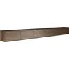 Selsey Mobile Porta TV Sospeso Noce Wisconsin Stile Minimalista e Funzionale 300 cm / 3 Moduli da 100 cm Sei Ante a Ribalta Pannelli di Truciolato Laminato 16 mm Sistema Push-to-Open Elegante e Solido