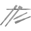Cabilock Set di 5 Scalpelli per Martello Perforatore, Punta e Scalpello per Pareti in Calcestruzzo, Struttura Precisa, Valigetta di Trasporto