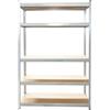 BRECKNER GERMANY Scaffale in metallo con 5 ripiani in MDF, 180x120x60 cm, 250 kg/ripiano
