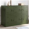 Rantry Credenza Verde Oliva 99x39x73 cm Acciaio