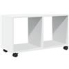 vidaXL Mobiletto con Ruote Bianco 72x33x42,5 cm in Truciolato