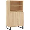 vidaXL Credenza Rovere Sonoma 60x36x110 cm in Legno Multistrato
