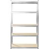 BRECKNER GERMANY Scaffale in metallo con 5 ripiani in MDF, 180x100x35 cm, 250 kg/ripiano