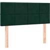 vidaXL Testiera Verde scuro 90x5x78/88 cm in Velluto