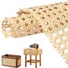 SKIKHN Rotolo di Paglia di Vienna 40x300 cm,Rete in Rattan Sintetico (PE) Impermeabile,Ideale per Il Fai-da-Te e Il Restauro di Sedie,Armadi,Cassettiere,Poltrone e Ante di Mobili